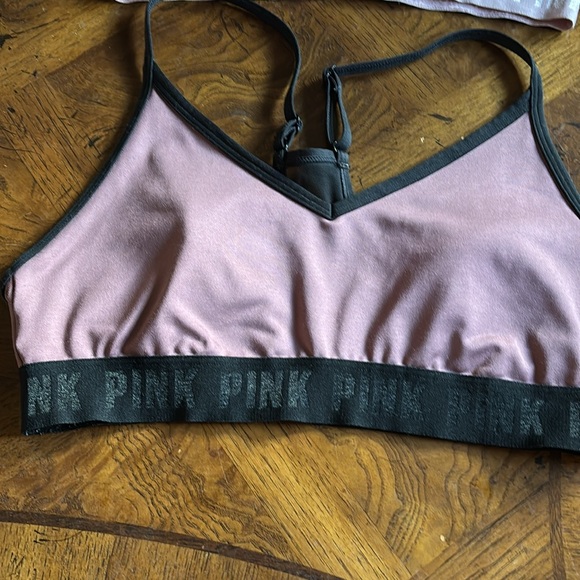 PINK sport Victoria's Secret racer back bras set of 2 size medium - Picture 5 of 11